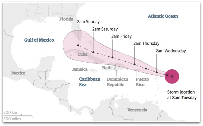 Irma Hits Barbuda as Most Powerful Atlantic Hurricane Ever Recorded