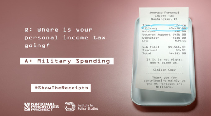 The Average American Taxpayer Sent $3,456 to the Pentagon Last Year for Military
