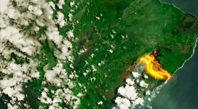 Satellite Images Show The Massive Lava Flow From Hawaii’s Kilauea Volcano From Space