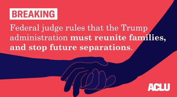 Ripping Trump for Treating Children Worse Than Seized Property, Judge Orders Reunification of Separated Families