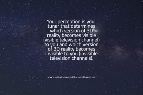 Your Perception Determines Your Experiences