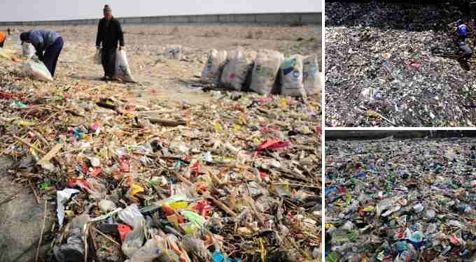 China’s Coast Inundated in Plastic Pollution as Country Tries to Stop It From Entering Rivers