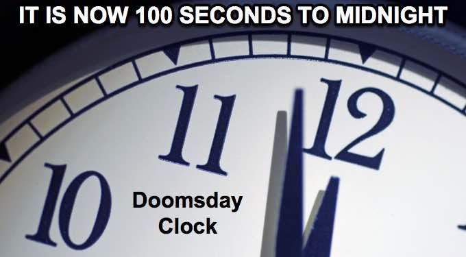 ‘The Most Dangerous Situation That Humanity Has Ever Faced’: Doomsday Clock Now 100 Seconds to Midnight