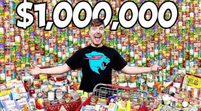 YouTuber Mr. Beast Donates Over $1 Million Worth of Essentials to Food Banks
