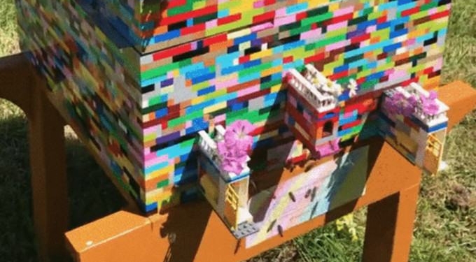 Beekeeper Spends Lockdown Building a Fully Functional Beehive Using Only LEGO Bricks