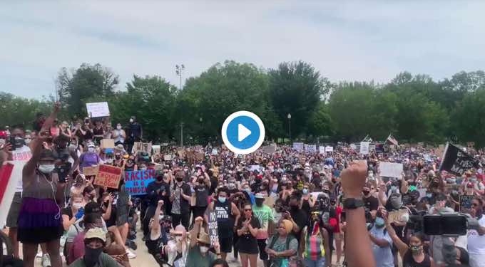 ‘This Is Incredible’: Enormous Crowds Flood Streets Across US Demanding End to Police Brutality and Justice for George Floyd