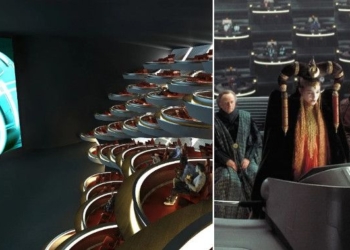 New Socially Distanced Movie Theater in Paris Looks Like Star Wars Prequels’ Galactic Senate