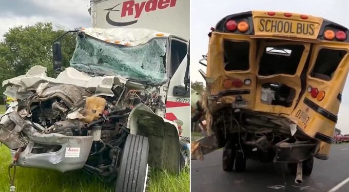 Truck Driver Dies a Hero After Spending His Last Breath Rescuing Kids From School Bus Crash