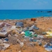 plastic on beach