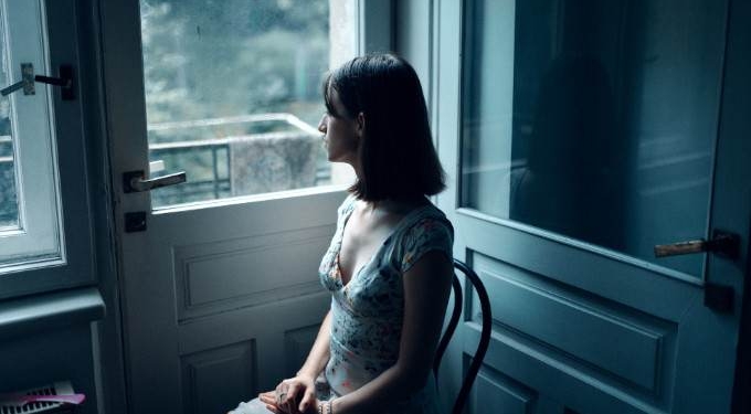 loneliness woman staring