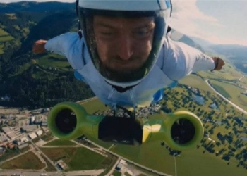 BMW Develops Turbocharged Electric Wingsuit That Lets You Fly at 186 Mph