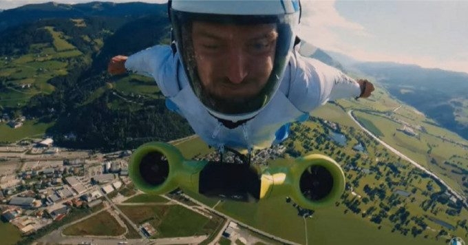 BMW Develops Turbocharged Electric Wingsuit That Lets You Fly at 186 Mph