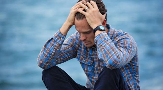 worried anxious man
