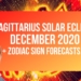 Sagittarius Solar Eclipse 14th December 2020 + Zodiac Sign Forecasts