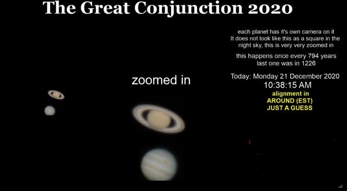WATCH Online: Jupiter and Saturn’s Great Conjunction on December 21
