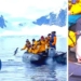 Penguin Escapes Killer Whales By Jumping Into Tourist Boat in Antarctica