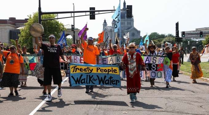 Nearly 70 People Arrested for Resisting Line 3 at Rally Outside Minnesota Governor’s Mansion