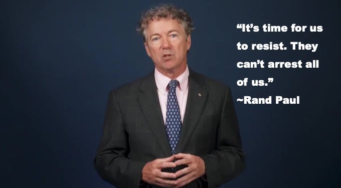 WATCH: Defiant Rand Paul Calls for Noncompliance: “They Can’t Arrest All of Us” (with Transcript)