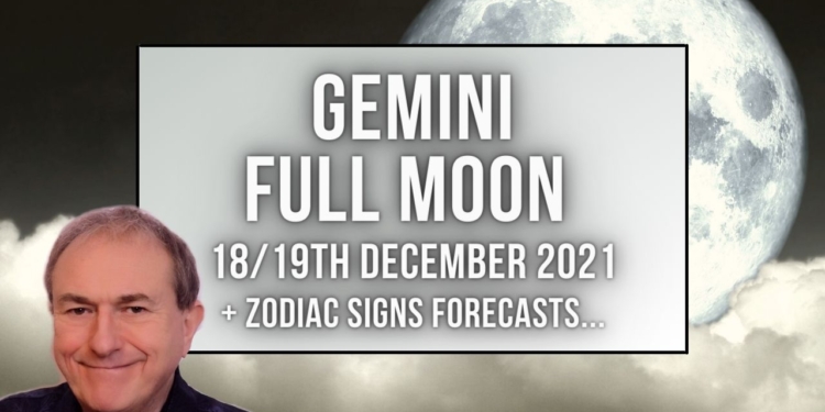 Gemini Full Moon December 18th/19th 2021+ FREE Zodiac Forecasts