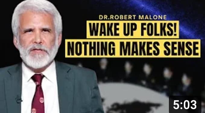 Dr Robert Malone: “Our government is out of control and they are lawless… Wake up, folks!” | Video Plus Transcript