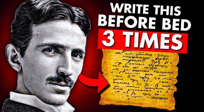 Try Nikola Tesla’s Nightly Ritual To Access Information From the Universe & Watch What Happens Next…
