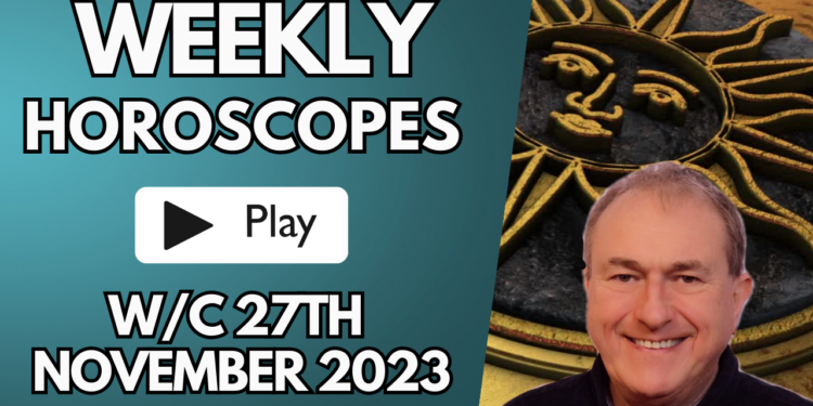 Weekly Video Horoscopes WC 27th November 2023…
