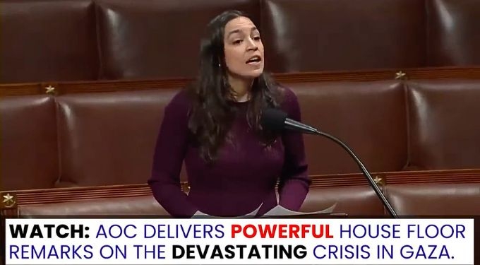 WATCH: AOC Implores the U.S. Government To Suspend Weapons Transfers to Israel