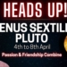Heads Up Video – Venus Sextile Pluto Passion & Friendship Combine?