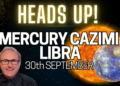 Mercury Cazimi Monday 30th September 2024 + Zodiac Forecasts!
