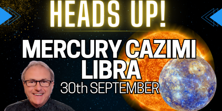 Mercury Cazimi Monday 30th September 2024 + Zodiac Forecasts!