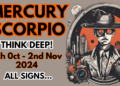 Mercury Scorpio to 2nd November Deep Dive Video + All Signs…